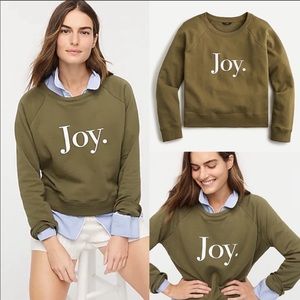 Jcrew Joy Sweatshirt- olive green